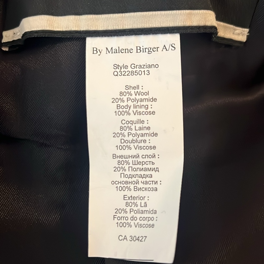 Malene Birger Graziano Black Wool Cape - Picture 17 of 17